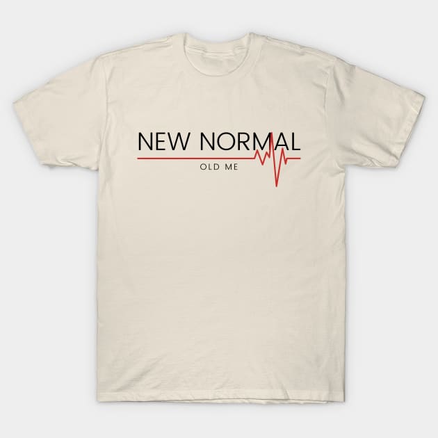 New Normal Old Me White T-Shirt by ibarna